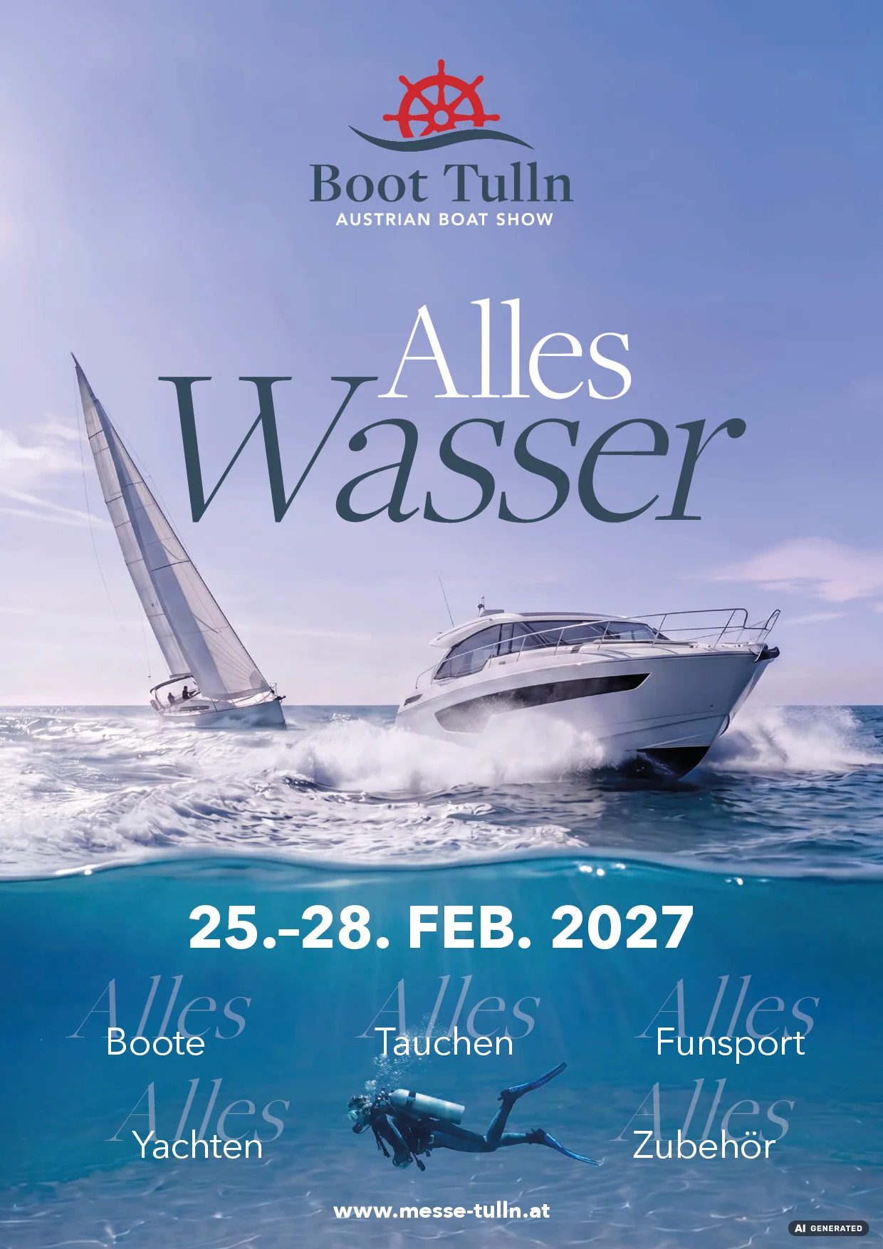 Como electric boat at Boot Tulln 2027 exhibition